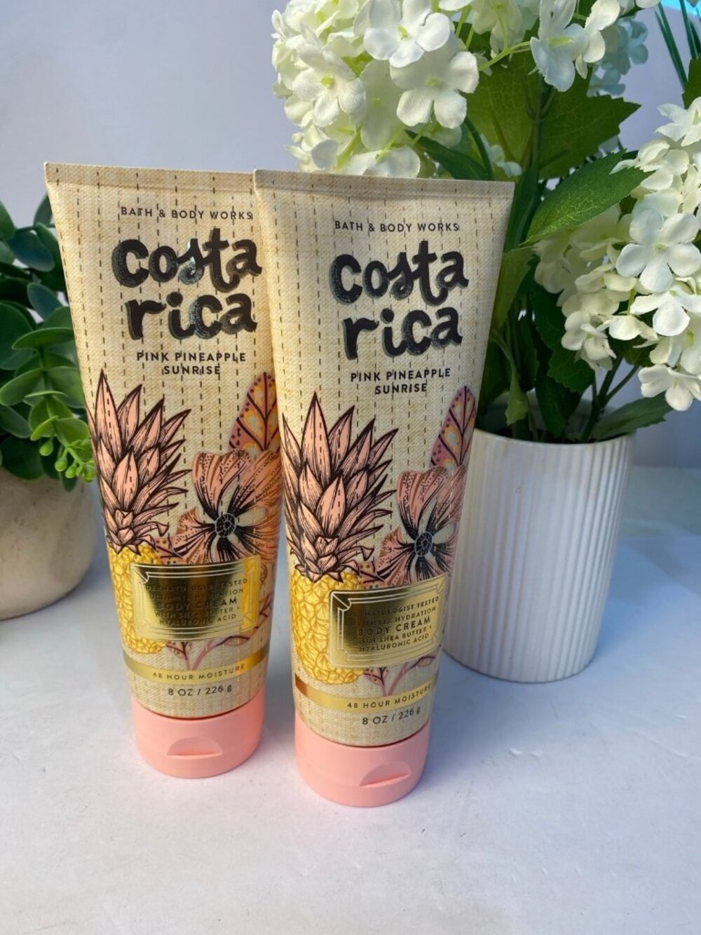 “Pink Pineapple Sunrise” Bath & Body Works 2 New Body Creams
